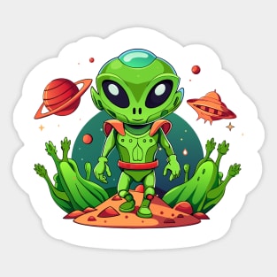 cute aliens Sticker